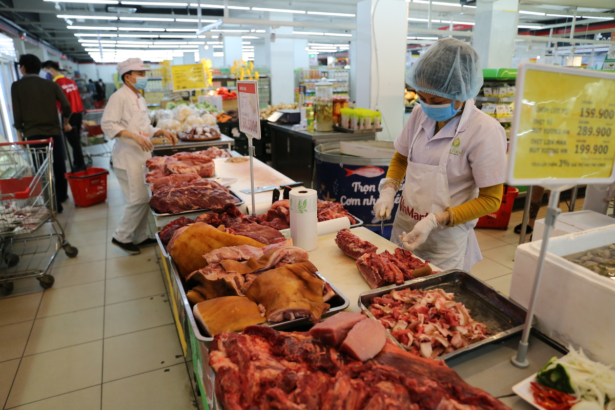 Giá thịt lợn giảm