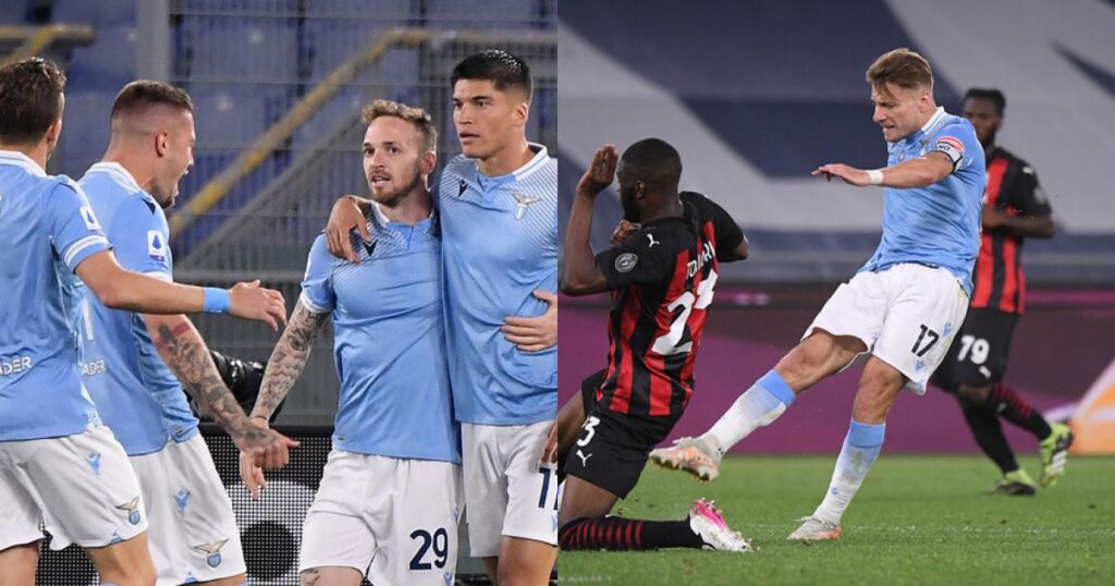 Milan mất cuộc đua Top 4 với Lazio